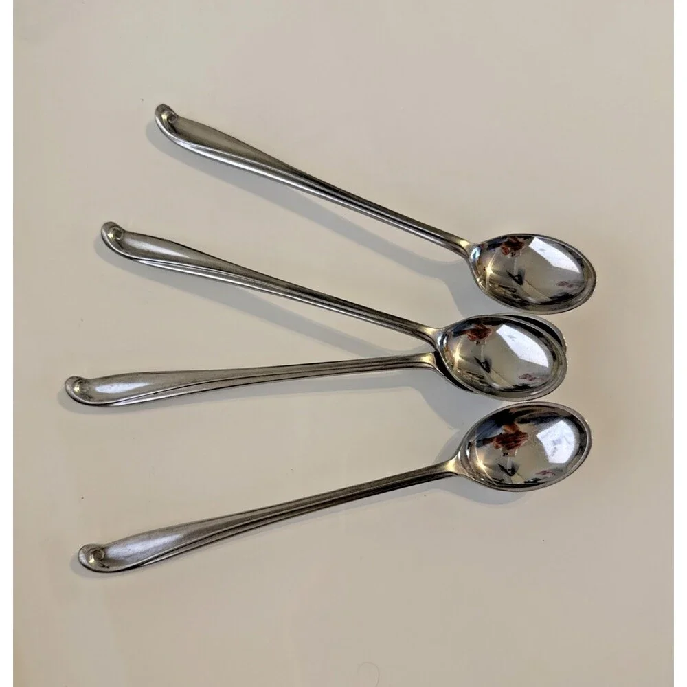 Estate PRINCESS JAN Solid Stainless Japan Glossy Silverware Flatware IceTea Set